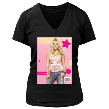 Amanda Bynes Women's Deep V-Neck TShirt