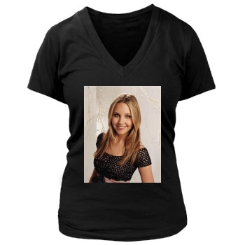 Amanda Bynes Women's Deep V-Neck TShirt