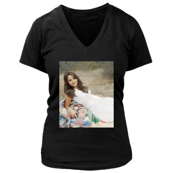 Amanda Bynes Women's Deep V-Neck TShirt