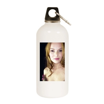 Amanda Holden White Water Bottle With Carabiner