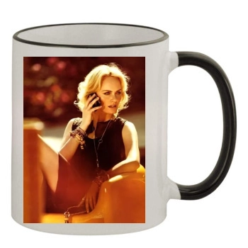 Amber Valletta 11oz Colored Rim & Handle Mug