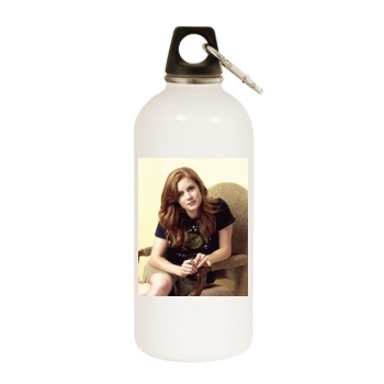 Amy Adams White Water Bottle With Carabiner