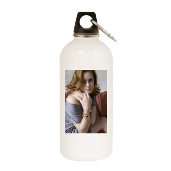 Amy Adams White Water Bottle With Carabiner