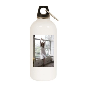 Amy Adams White Water Bottle With Carabiner