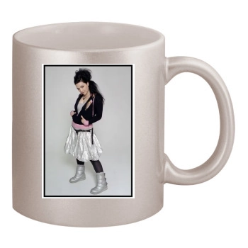 Amy Lee 11oz Metallic Silver Mug