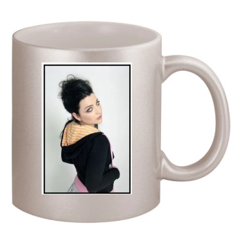 Amy Lee 11oz Metallic Silver Mug