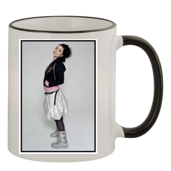 Amy Lee 11oz Colored Rim & Handle Mug