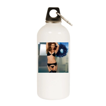 Anahi Gonzales White Water Bottle With Carabiner