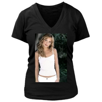 Arielle Kebbel Women's Deep V-Neck TShirt