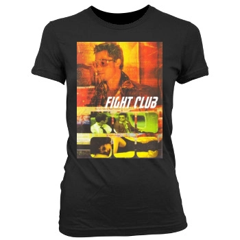 Fight Club (1999) Women's Junior Cut Crewneck T-Shirt