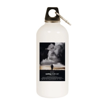 Saving Private Ryan (1998) White Water Bottle With Carabiner