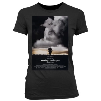 Saving Private Ryan (1998) Women's Junior Cut Crewneck T-Shirt