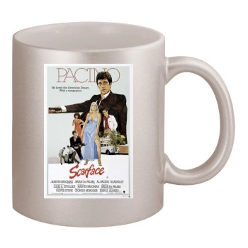 Scarface (1983) 11oz Metallic Silver Mug