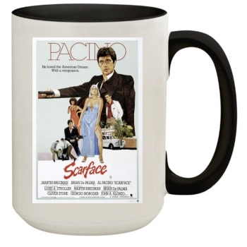 Scarface (1983) 15oz Colored Inner & Handle Mug