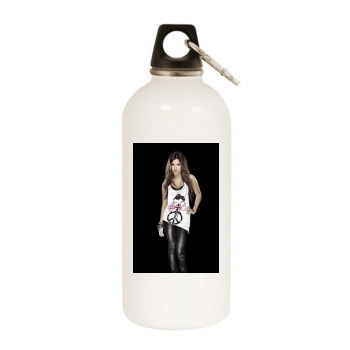 Ashley Tisdale White Water Bottle With Carabiner