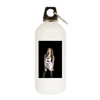 Ashley Tisdale White Water Bottle With Carabiner