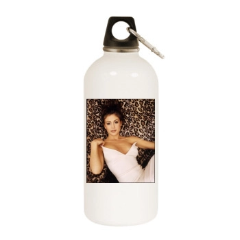 Alyssa Milano White Water Bottle With Carabiner