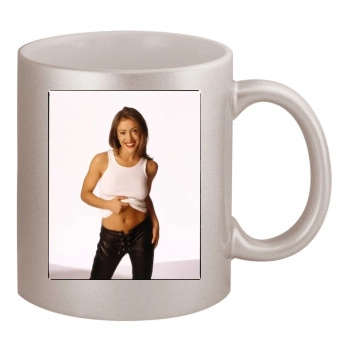 Alyssa Milano 11oz Metallic Silver Mug