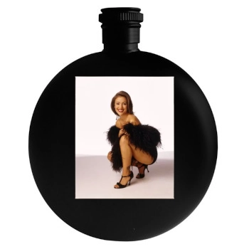 Alyssa Milano Round Flask