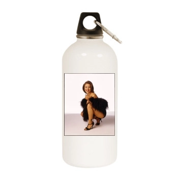 Alyssa Milano White Water Bottle With Carabiner