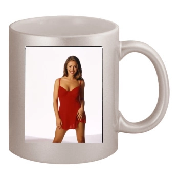 Alyssa Milano 11oz Metallic Silver Mug