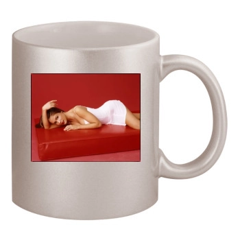 Alyssa Milano 11oz Metallic Silver Mug