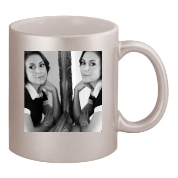 Alyssa Milano 11oz Metallic Silver Mug