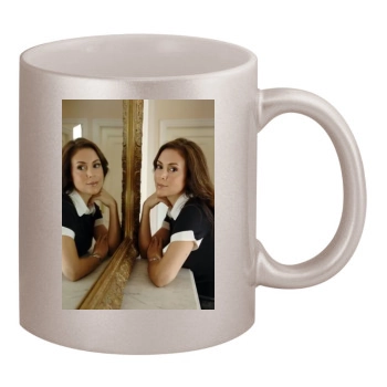 Alyssa Milano 11oz Metallic Silver Mug