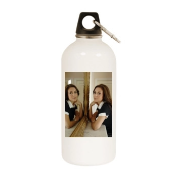 Alyssa Milano White Water Bottle With Carabiner