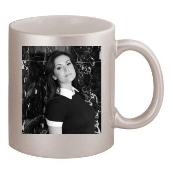 Alyssa Milano 11oz Metallic Silver Mug