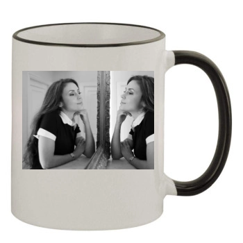 Alyssa Milano 11oz Colored Rim & Handle Mug