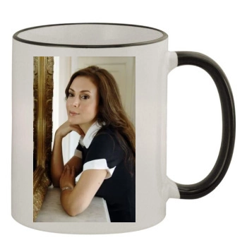 Alyssa Milano 11oz Colored Rim & Handle Mug