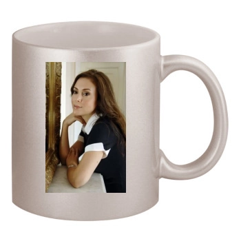 Alyssa Milano 11oz Metallic Silver Mug