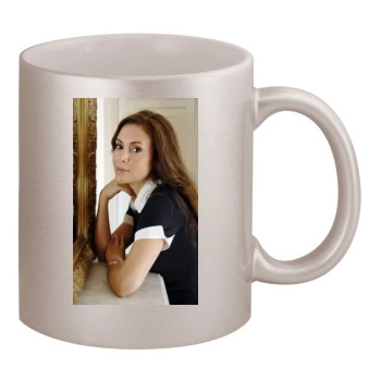 Alyssa Milano 11oz Metallic Silver Mug