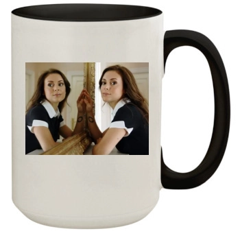 Alyssa Milano 15oz Colored Inner & Handle Mug