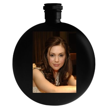 Alyssa Milano Round Flask