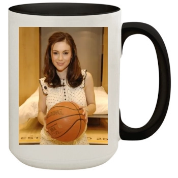 Alyssa Milano 15oz Colored Inner & Handle Mug