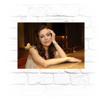 Alyssa Milano Metal Wall Art