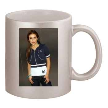 Alyssa Milano 11oz Metallic Silver Mug