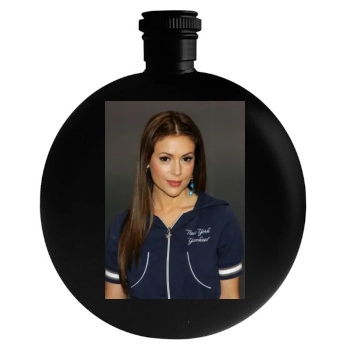 Alyssa Milano Round Flask