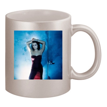 Alyssa Milano 11oz Metallic Silver Mug