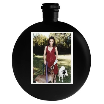 Alyssa Milano Round Flask