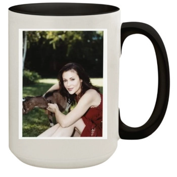 Alyssa Milano 15oz Colored Inner & Handle Mug