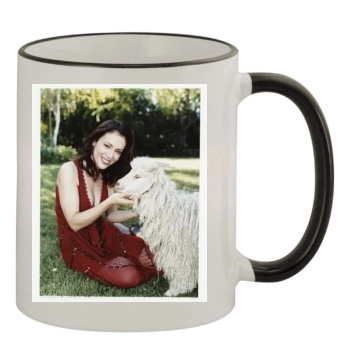 Alyssa Milano 11oz Colored Rim & Handle Mug