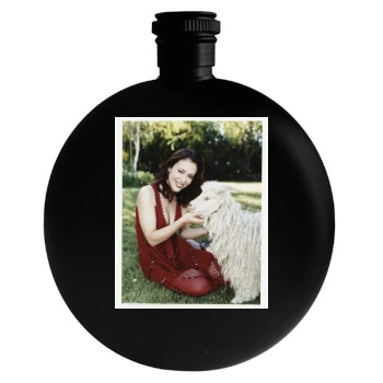 Alyssa Milano Round Flask