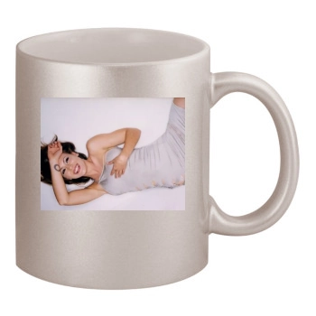 Alyssa Milano 11oz Metallic Silver Mug