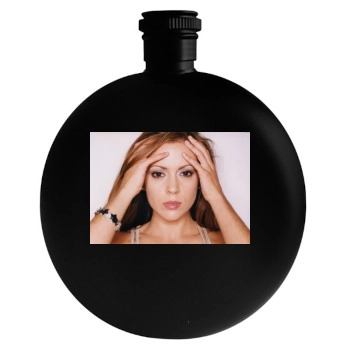 Alyssa Milano Round Flask