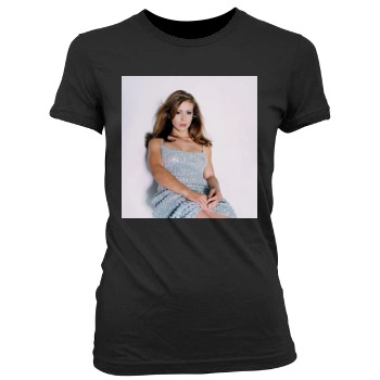 Alyssa Milano Women's Junior Cut Crewneck T-Shirt