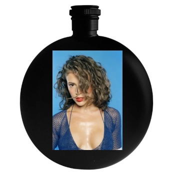 Alyssa Milano Round Flask