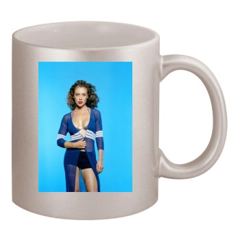 Alyssa Milano 11oz Metallic Silver Mug